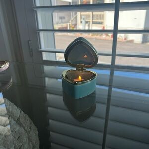 Elegant Gold and Blue Jewelry Box